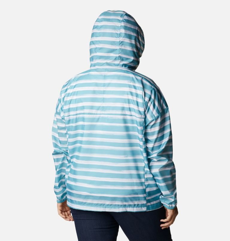 Women's Columbia Flash Challenger Novelty Windbreaker Jackets Stripe | Plus Size CA-L610C